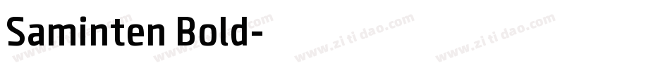 Saminten Bold字体转换